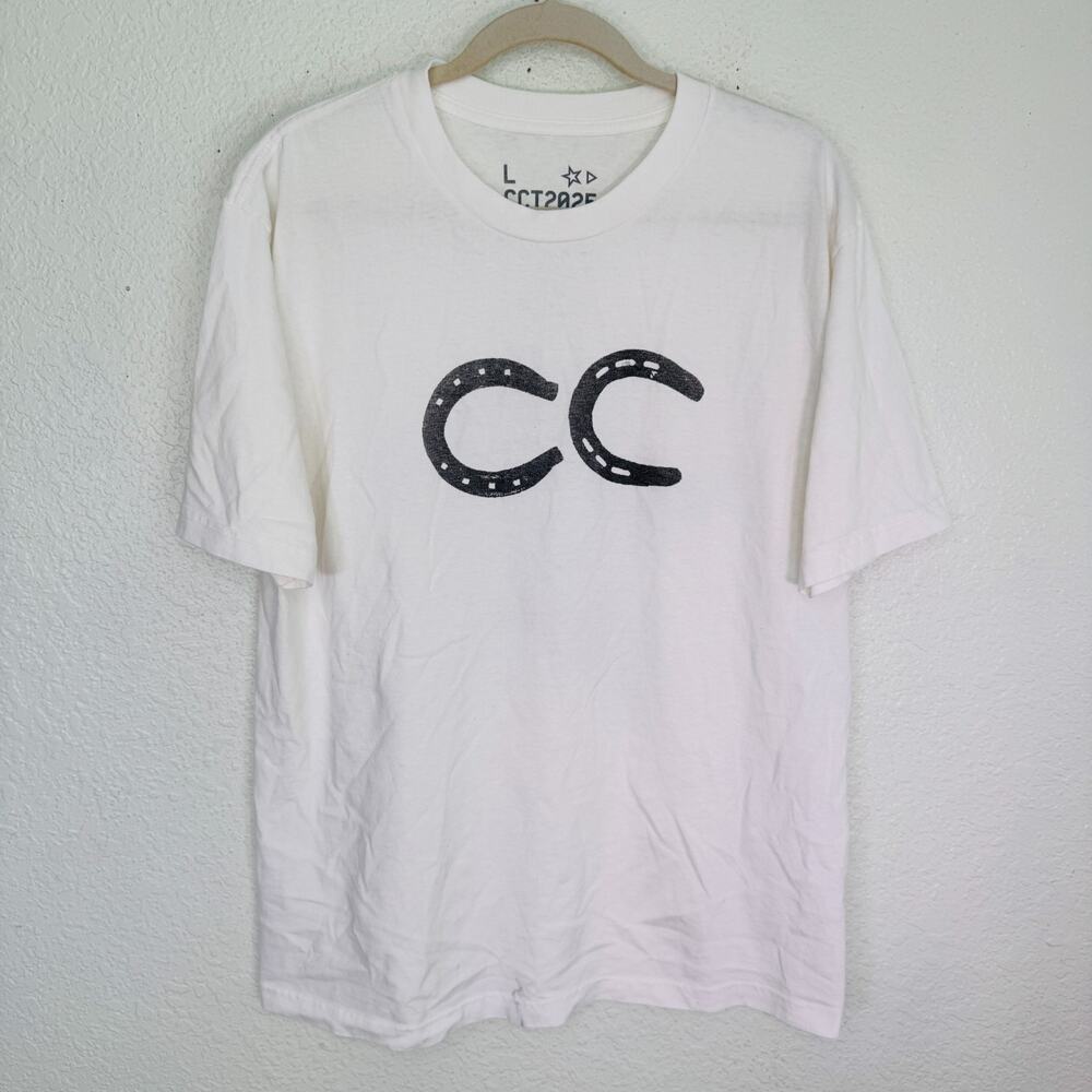 Beyonce Cowboy Carter Tour Shirt Large CCT Ghost Star Tee Horseshoe 2025 Merch